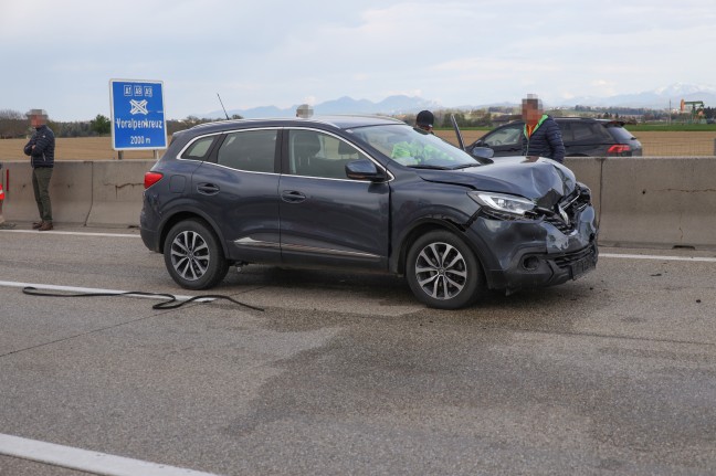 Serienunfall auf Westautobahn bei Eberstalzell sorgt für größeren Einsatz der Rettungskräfte