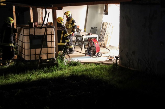 Brand im Bereich eines Saunaraumes in einem Wohnhaus in Schlierbach