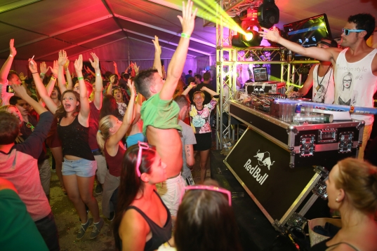 Tolle Partystimmung am Soundhaufen Festival in St. Marienkirchen an der Polsenz