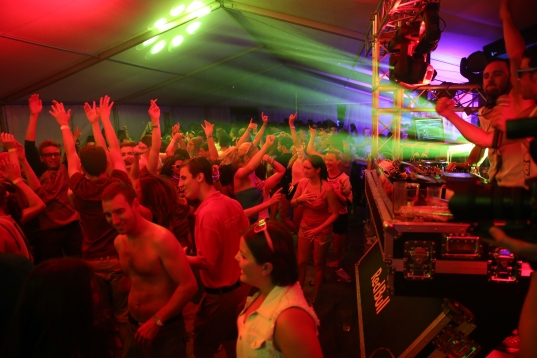 Tolle Partystimmung am Soundhaufen Festival in St. Marienkirchen an der Polsenz