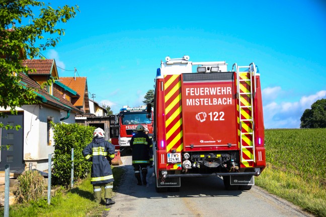 Brand in einer Garage neben Wohnhaus in Buchkirchen