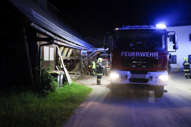 Brand eines Schaltschrankes bei altem Säge- und Kleinkraftwerk in Scharnstein