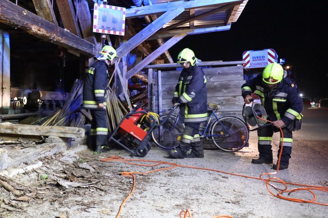 Brand eines Schaltschrankes bei altem Säge- und Kleinkraftwerk in Scharnstein