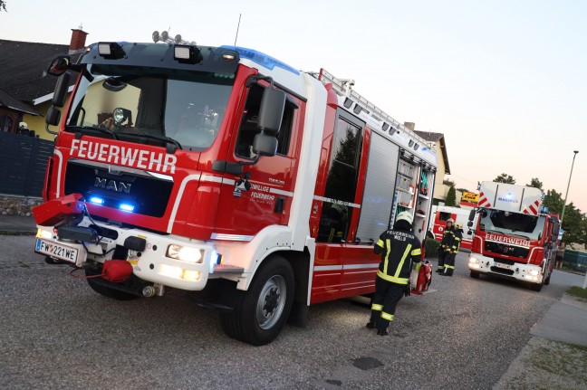 Kchenbrand in einem Einfamilienhaus in Wels-Schafwiesen