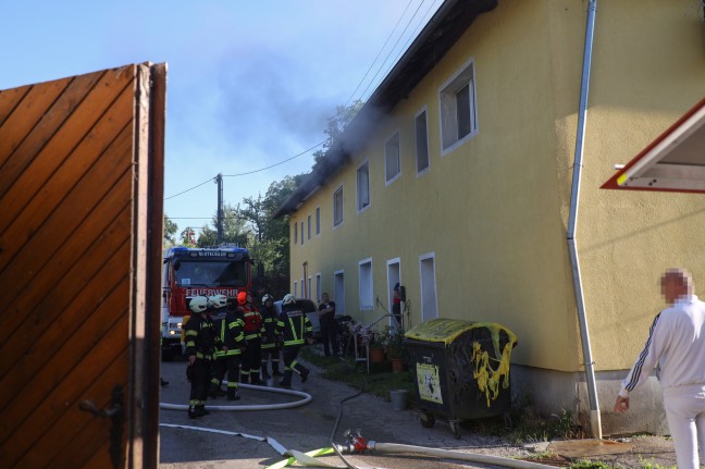 Suspekter Brand in einer Wohnung beziehungsweise eines Containers in Buchkirchen