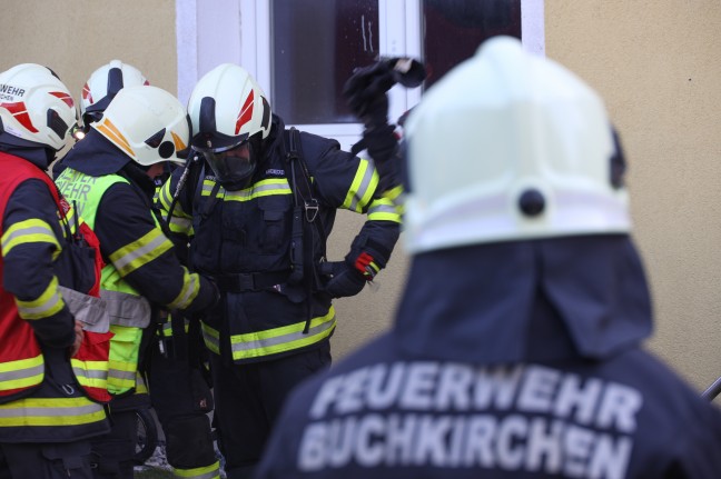 Suspekter Brand in einer Wohnung beziehungsweise eines Containers in Buchkirchen