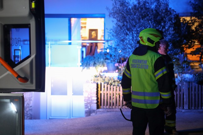 Drei Feuerwehren nach angebranntem Kochgut in einem Haus in Wartberg an der Krems im Einsatz