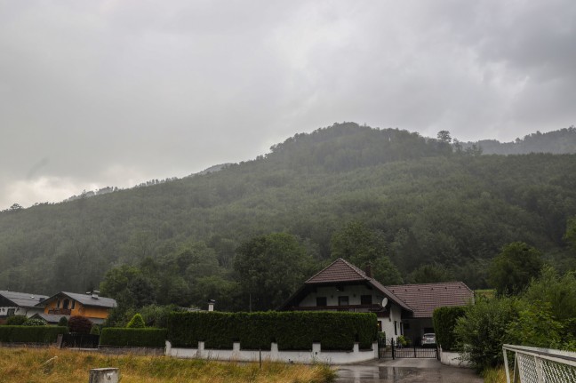 Groeinsatz bei Waldbrand am Brunnkogel in Ebensee am Traunsee