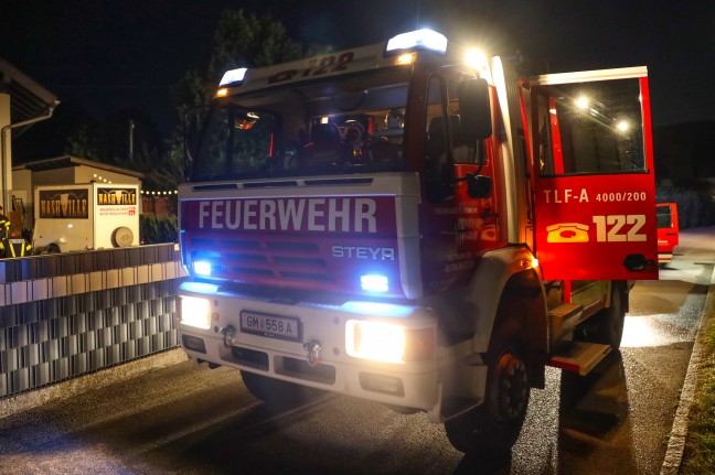 Kabelbrand in einem Wohnhaus in Altmünster nach vorangegangenem Wasserschaden