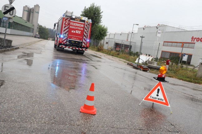 Hangrutsch bei Baustelle an der Westbahnstrecke in Marchtrenk