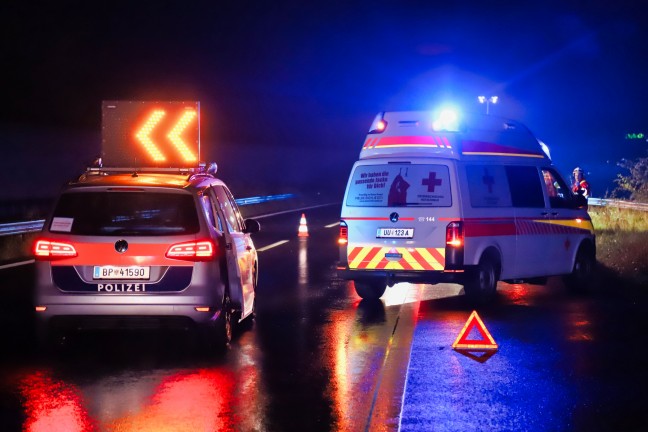 Schwerer Verkehrsunfall auf Mühlkreisautobahn bei Engerwitzdorf fordert einen Verletzten