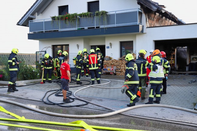 Fünf Feuerwehren bei Wohnhausbrand in Dietach im Einsatz
