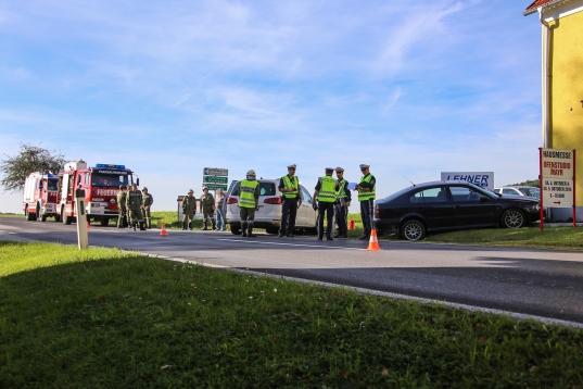 Kreuzungscrash auf der Eferdinger Strae in Prambachkirchen