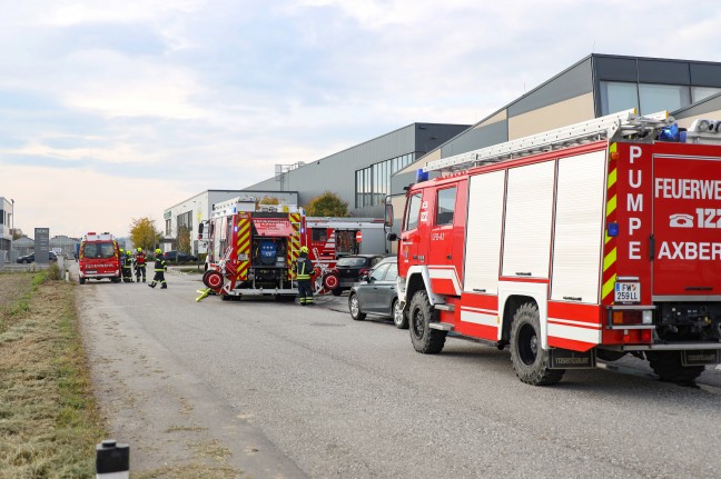 Brand in einer Absauganlage bei einem Unternehmen in Kirchberg-Thening