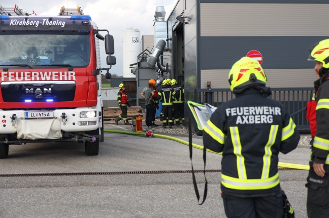 Brand in einer Absauganlage bei einem Unternehmen in Kirchberg-Thening