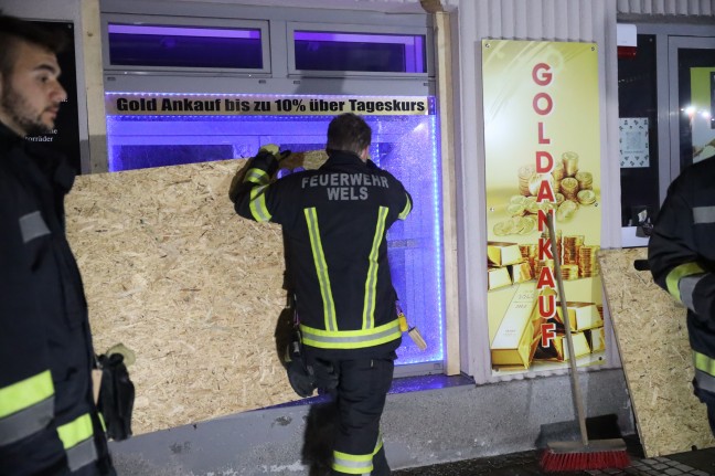 Coup mit Axt: Einbrecher erbeutete bei Pfandhaus in Wels-Innenstadt weniger wertvolle Goldbarren
