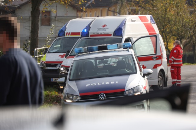 Fünf Verletzte bei Verkehrsunfall zwischen zwei PKW in Gunskirchen