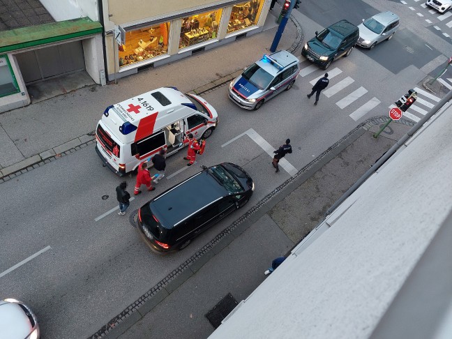 Wochenendeinkauf in Wels-Innenstadt endet mit Polizei- und Rettungseinsatz