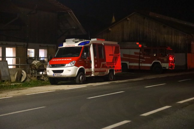 Vier Feuerwehren bei Brandgeschehen in Grnburg im Einsatz