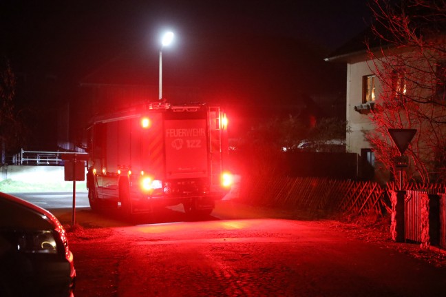 Vier Feuerwehren bei Brandgeschehen in Grnburg im Einsatz