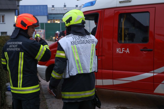 Großeinsatz für 16 Feuerwehren bei Brand in einem Gewerbebetrieb in Kremsmünster