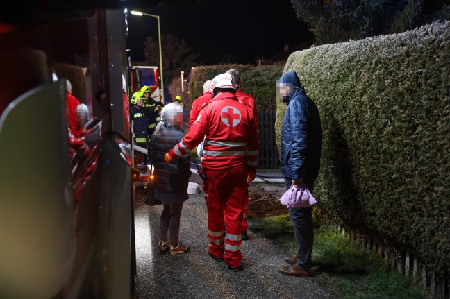 Holzhaus in Attnang-Puchheim nahezu in Vollbrand