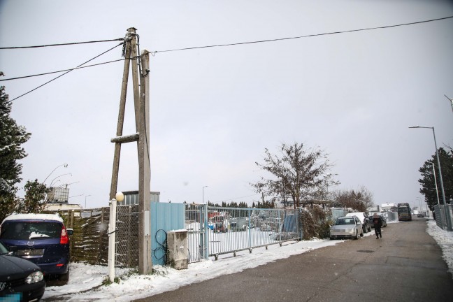 Telefonleitung in Hrsching von LKW abgerissen