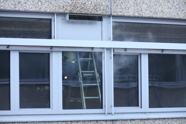 Brand im Schulgebude der HTL in Wels-Innenstadt sorgt fr greren Einsatz