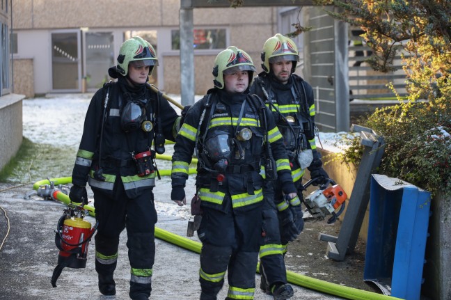 Brand im Schulgebude der HTL in Wels-Innenstadt sorgt fr greren Einsatz