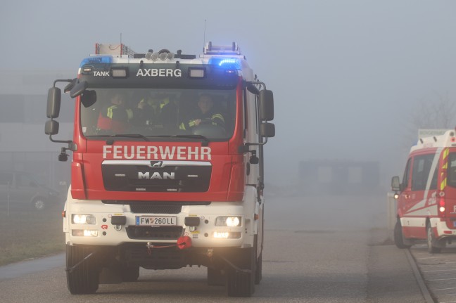 Gemeldeter Gasaustritt bei Unternehmen in Kirchberg-Thening sorgte kurzzeitig fr Einsatz