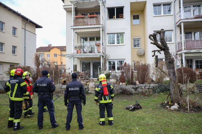 Küchenbrand in einem Mehrparteienwohnhaus in Pasching