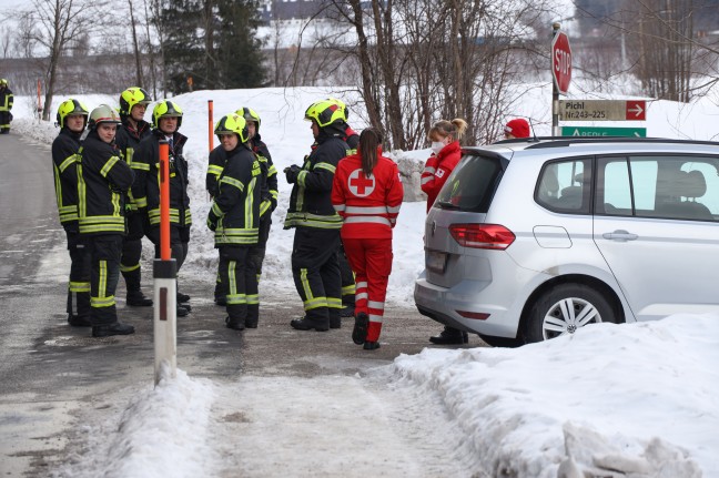 Flchtendes Auto bei Verfolgungsjagd mit Polizei in Windischgarsten verunfallt