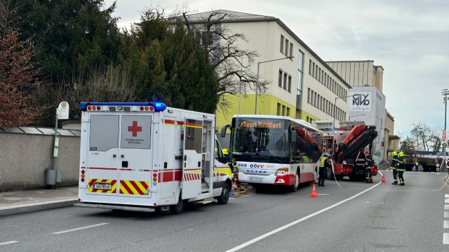Frau (64) in Steyr-Innere Stadt von Linienbus überrollt und schwerst verletzt