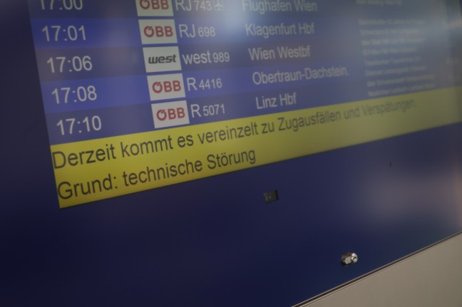 Störung behoben: IT-Störung sorgte österreichweit für Ausfälle und Verspätungen im Bahnverkehr