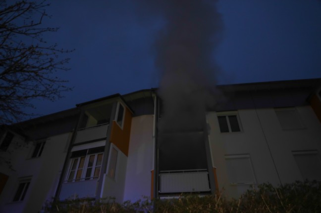 Küchenbrand in einer Wohnung eines Mehrparteienwohnhauses in Marchtrenk