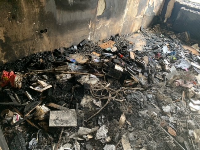 Ausgedehnter Wohnungsbrand in einem Mehrparteienwohnhaus in Ansfelden