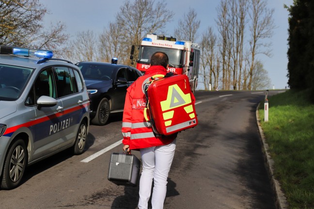 Verkehrsunfall in Kirchschlag bei Linz endet glimpflich