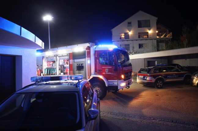 Brand im Bereich der Fassade eines Wohnhauses in Gmunden