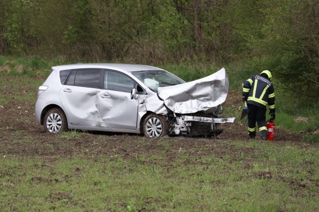 Drei teils Schwerverletzte bei Crash auf Pyhrnpass Strae in Inzersdorf im Kremstal