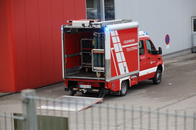 Brand bei einem Unternehmen in St. Georgen bei Grieskirchen sorgt fr Einsatz zweier Feuerwehren