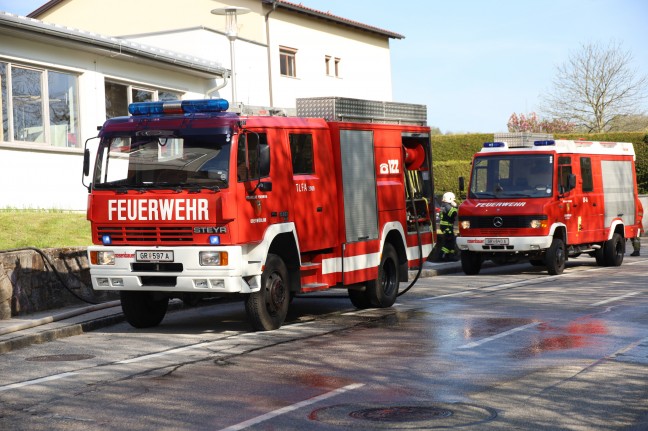 Brand im Bereich einer Absauganlage einer Tischlerei in Tollet