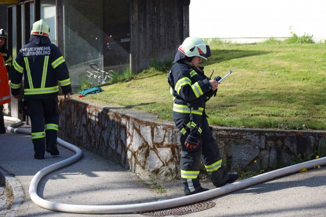 Brand im Bereich einer Absauganlage einer Tischlerei in Tollet