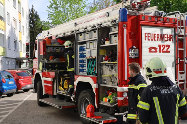 Kchenbrand in einer Wohnung in Wels-Vogelweide fordert zwei Verletzte