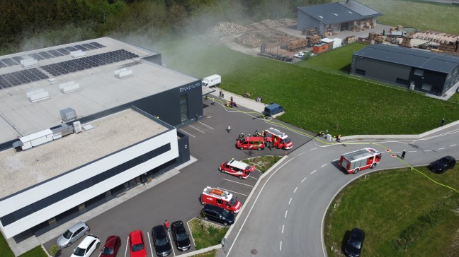 Einsatzalarmierung zu Brand eines Gewerbebetriebes in Sipbachzell stellte sich als Übung heraus