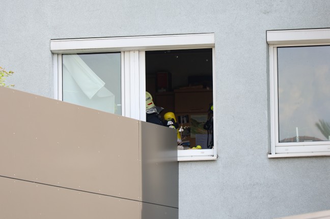 Drei Feuerwehren bei Brand in einer Wohnung in Bad Schallerbach im Einsatz