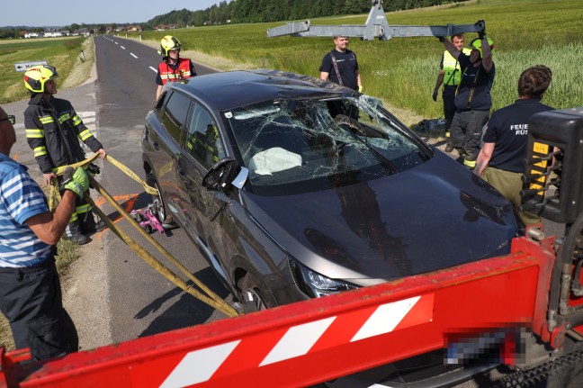 Alkolenker löste bei Rüstorf schweren Verkehrsunfall mit insgesamt drei Verletzten aus