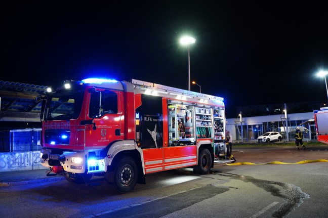Brand in einem Jugendzentrum in Leonding sorgt fr Einsatz von drei Feuerwehren