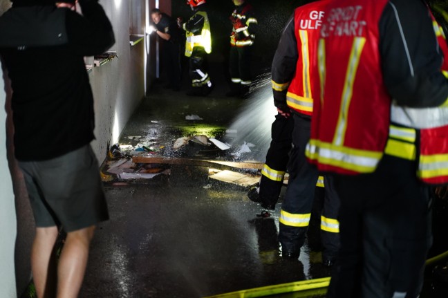 Brand in einem Jugendzentrum in Leonding sorgt fr Einsatz von drei Feuerwehren