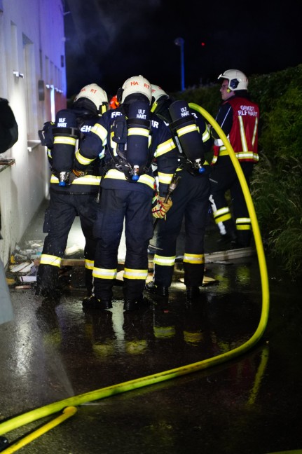 Brand in einem Jugendzentrum in Leonding sorgt fr Einsatz von drei Feuerwehren