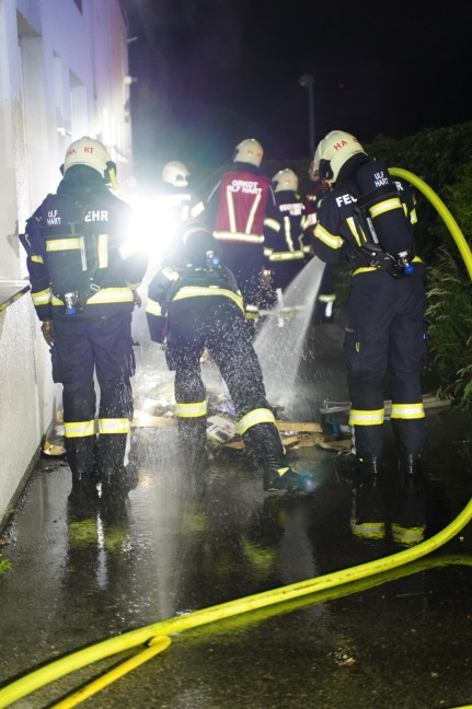 Brand in einem Jugendzentrum in Leonding sorgt fr Einsatz von drei Feuerwehren
